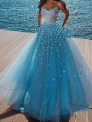 Vestido de novia sensual con top de tubo, brillante y resplandeciente