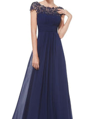 Elegante vestido de noche de encaje para dama de honor