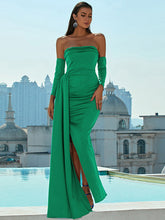 Boot-Ausschnitt Kleid Hepburn Stil Elegant und Dame Abendkleid