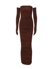 Tube Top Slim Crinkle Dress