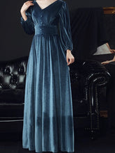 Samt Fee Temperament Abendkleid Brautjungfernkleid