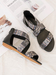 Trendy Bohemian Flache Sandalen