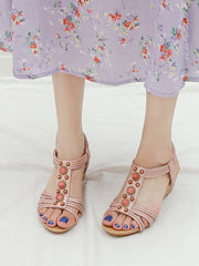 Keilabsatz Retro Casual Fashion Römersandalen