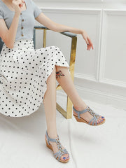 Keilabsatz Retro Casual Fashion Römersandalen