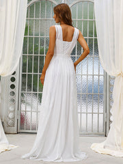 Weißes Hochzeitskleid für Brautjungfern, Abendkleid