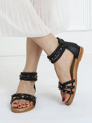 Trendy Römersandalen mit Nieten