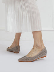 Women's Press Drill Inner Height Increasing Shoes