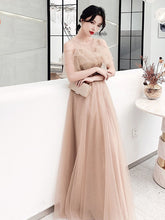 Silber Fee Temperament Hochzeit Schlank Abendkleid Brautjungfer Kleid