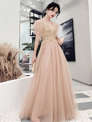 Silber Fee Temperament Hochzeit Schlank Abendkleid Brautjungfer Kleid