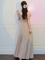 Premium Niche Satin Abendkleid Brautjungfernkleid