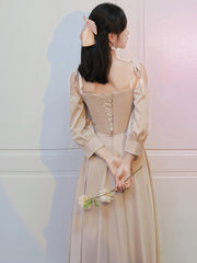 Premium Niche Satin Abendkleid Brautjungfernkleid