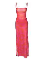 Backless Lace Up Slim Cut Dress