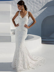 Vestido de noche con escote en V profundo y encaje sin espalda para banquete, vestido de dama de honor para boda