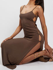 Schmaler Sling-Rock mit seitlichem Knopffeld