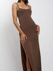 Schmaler Sling-Rock mit seitlichem Knopffeld