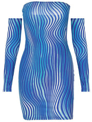 Tube Top Slim Fit Boat Neck Dress