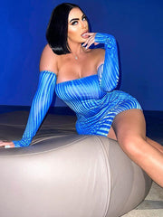 Tube Top Slim Fit Boat Neck Dress