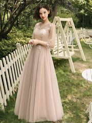 Grünes Temperament Abendkleid Brautjungfernkleid