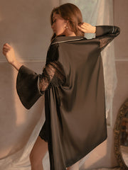 Zweiteiliger Bademantel mit Schnürung