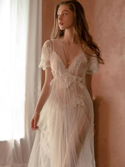 Conjunto de pijama largo estilo cancha de malla