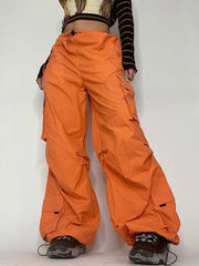 American Retro Street Style Cargo Pants
