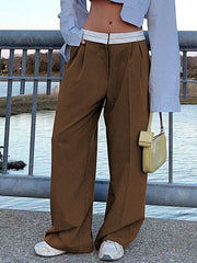 Pantalones drapeados para fregar