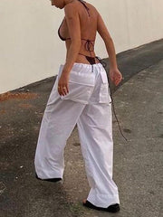 Pantalones cargo de tiro bajo