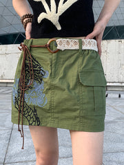 Süßer und cooler Overallrock mit elastischer Taille