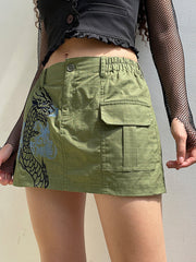 Süßer und cooler Overallrock mit elastischer Taille