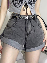 Vintage Cuffed Adjustable Button Jeans