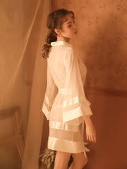 Sinnlicher Bademantel-Pyjama