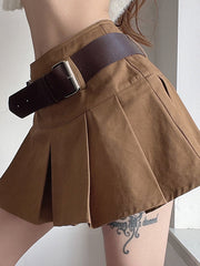 Schmaler Freizeitrock mit hoher Taille