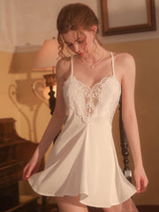 Camisón de tirantes sin espalda de color liso dulce