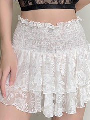 Falda de cintura alta para mujer con máquina de cuidado