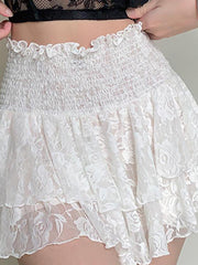 Falda de cintura alta para mujer con máquina de cuidado