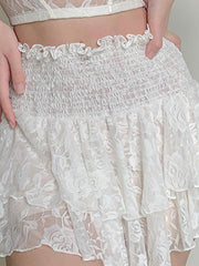 Falda de cintura alta para mujer con máquina de cuidado