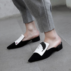 Sassa - Mules planos de moda hechos a mano