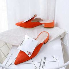 Sassa - Mules planos de moda hechos a mano