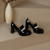 Noa Loafer mit Plateauabsatz und Strasssteinen