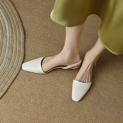 Norah – Slingback-Pumps in Krokodil-Weiß