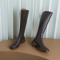 Nancy Brown Knee High Boots