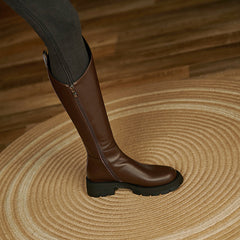 Naya Damen Kniehohe Stiefel in Braun