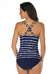 Gestreifter Badeanzug