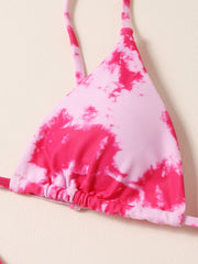 Bikini-Badeanzug mit Batikmuster