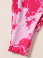 Bikini-Badeanzug mit Batikmuster