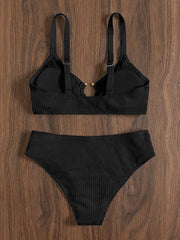 Traje de baño de bikini con corte de aro