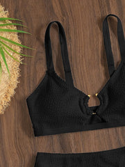 Traje de baño de bikini con corte de aro