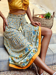 Modisches Halbkleid mit Bohemian-Print