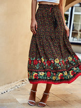 Modisches Halbkleid mit Bohemian-Print
