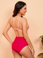 Bikini-Badeanzug mit Schleifenträgern